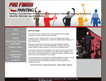Tablet Screenshot of profinishiowa.com